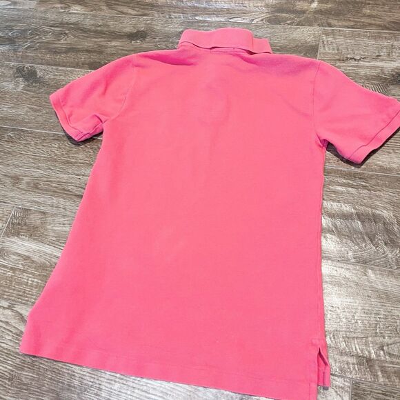 Polo Ralph Lauren Shirt Youth Boys Medium Red Classic Fit Pony Short Sleeve - Picture 6 of 8